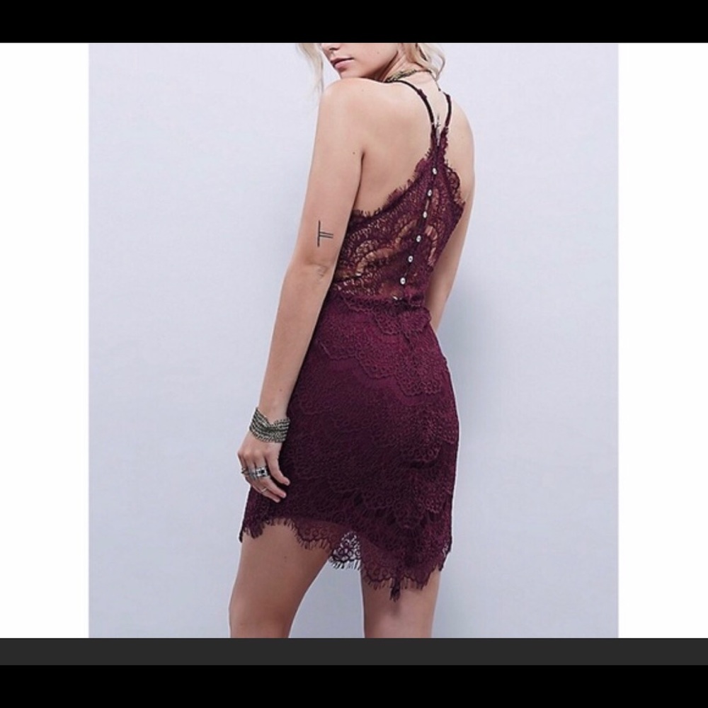 she got it  lace slip dress free people intimately - Picture 6 of 7